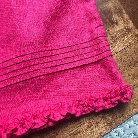 GAP linen button detail pink skirt - Picture 2 of 4